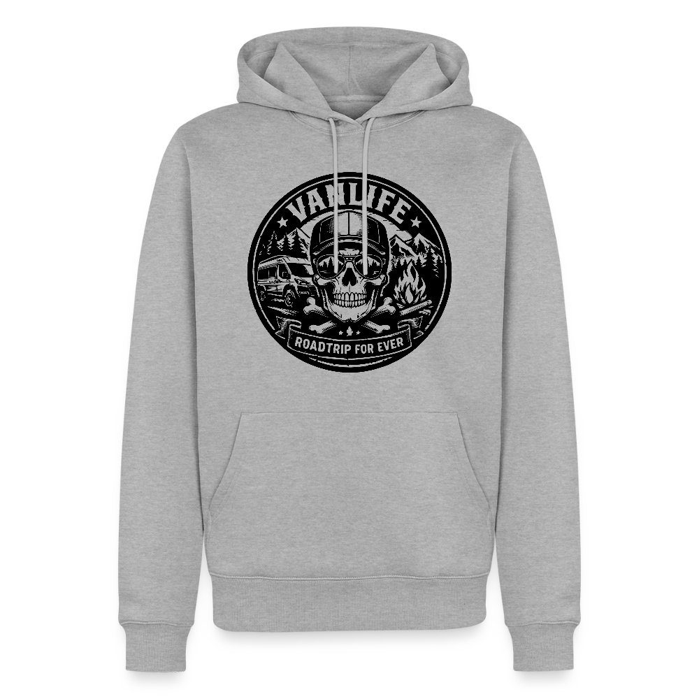 Männer Premium Hoodie - Grau meliert