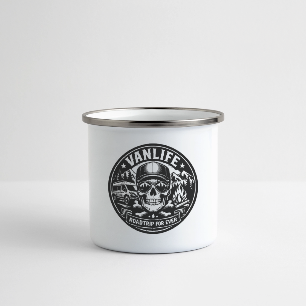 Emaille-Tasse - Weiß