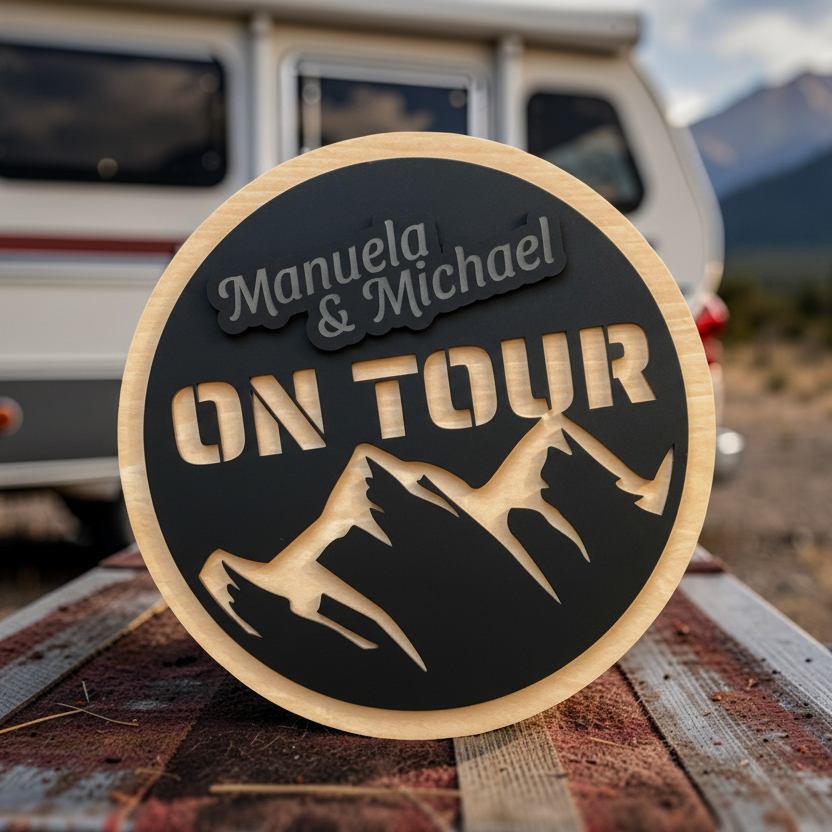 CamperSign© X&X ON TOUR - Wohnmobilschild